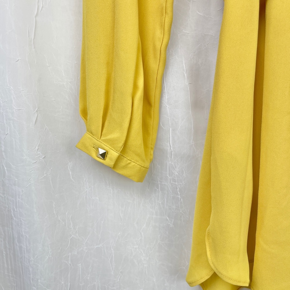 Yellow Tunic Shirt Dress - Picture 3 of 9